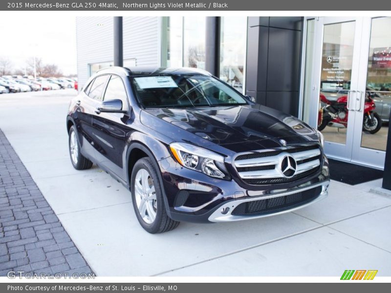 Northern Lights Violet Metallic / Black 2015 Mercedes-Benz GLA 250 4Matic