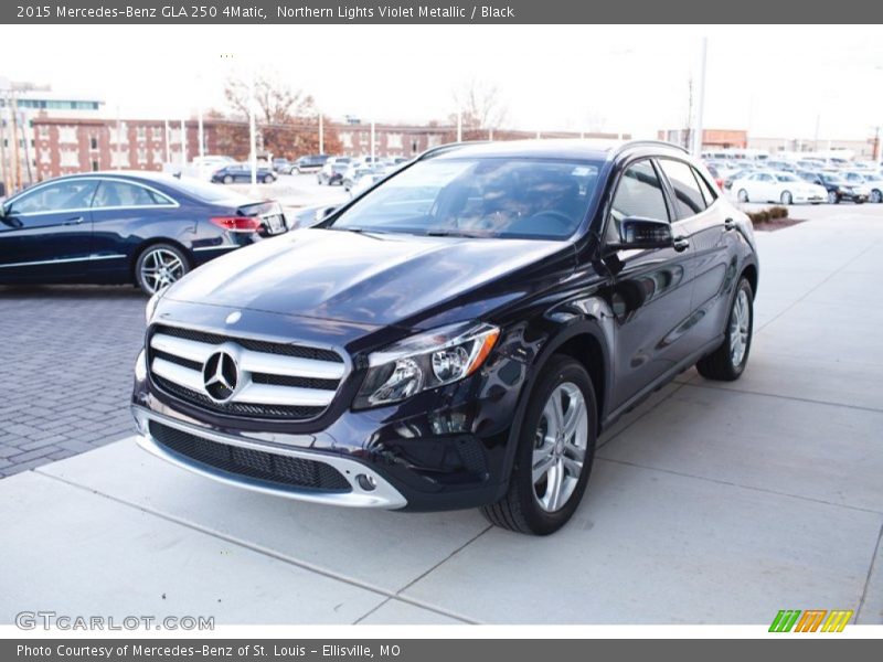 Northern Lights Violet Metallic / Black 2015 Mercedes-Benz GLA 250 4Matic