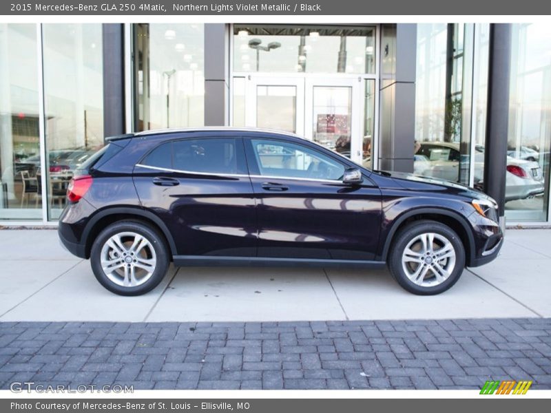 Northern Lights Violet Metallic / Black 2015 Mercedes-Benz GLA 250 4Matic