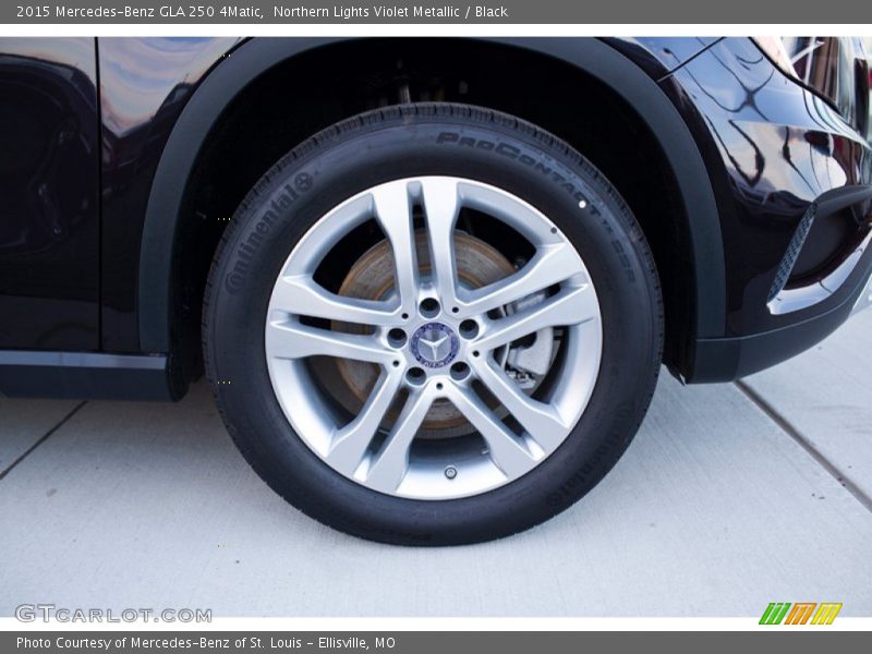 Northern Lights Violet Metallic / Black 2015 Mercedes-Benz GLA 250 4Matic