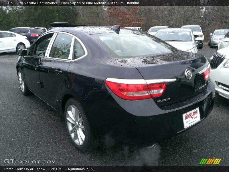 Dark Sapphire Blue Metallic / Medium Titanium 2015 Buick Verano Convenience