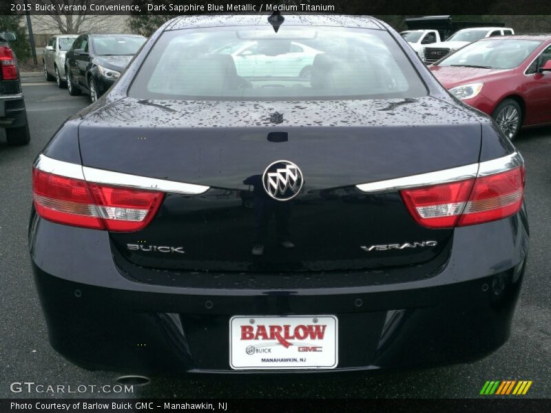 Dark Sapphire Blue Metallic / Medium Titanium 2015 Buick Verano Convenience