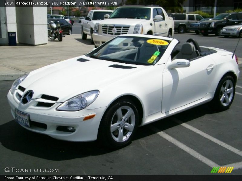 Alabaster White / Ash 2006 Mercedes-Benz SLK 280 Roadster