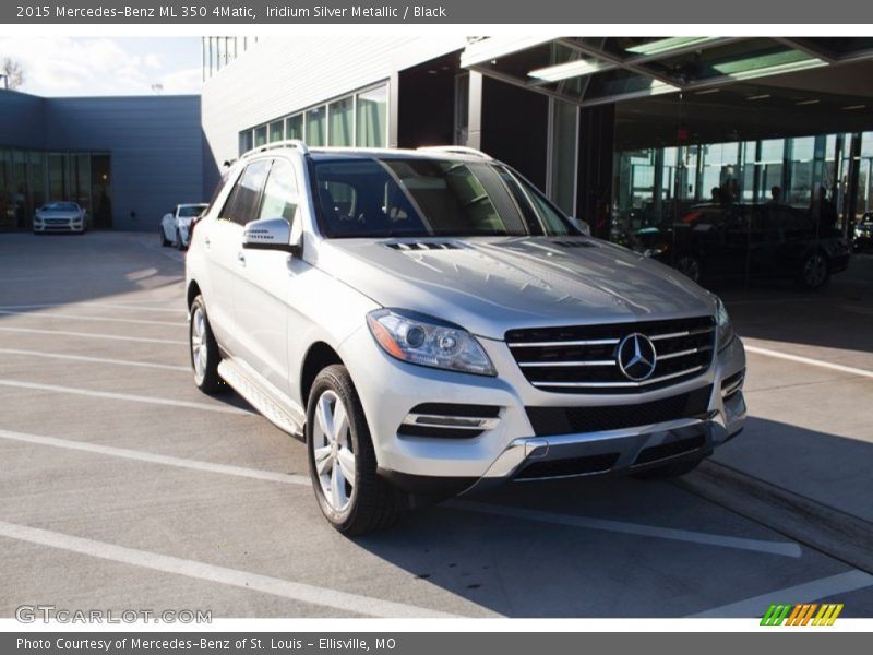 Iridium Silver Metallic / Black 2015 Mercedes-Benz ML 350 4Matic