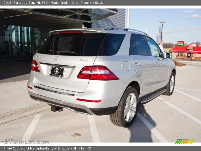 Iridium Silver Metallic / Black 2015 Mercedes-Benz ML 350 4Matic