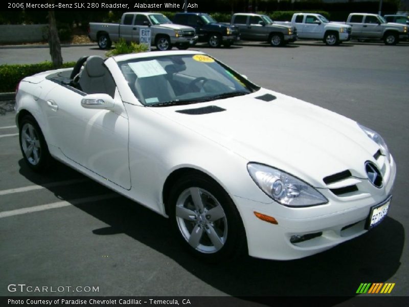 Alabaster White / Ash 2006 Mercedes-Benz SLK 280 Roadster