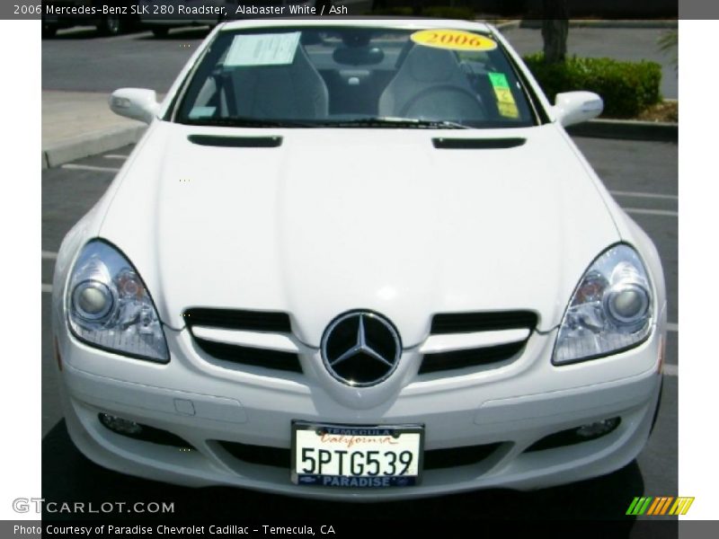 Alabaster White / Ash 2006 Mercedes-Benz SLK 280 Roadster
