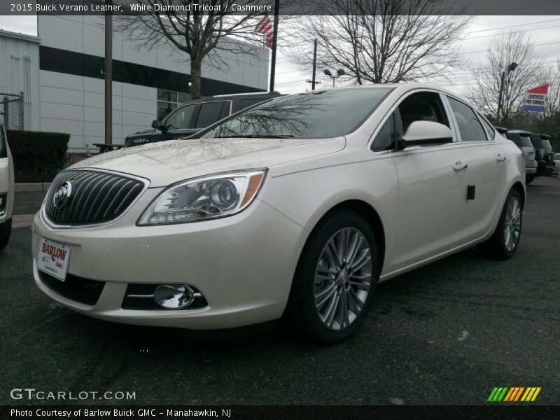 White Diamond Tricoat / Cashmere 2015 Buick Verano Leather