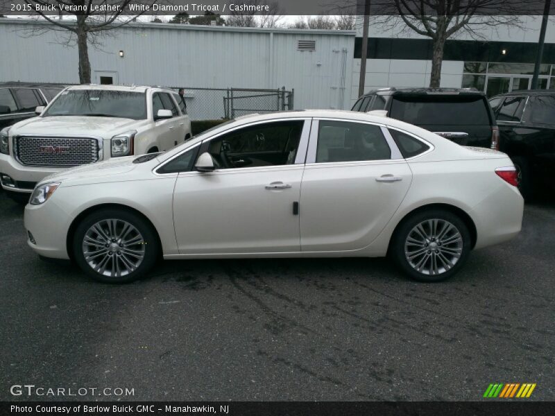 White Diamond Tricoat / Cashmere 2015 Buick Verano Leather