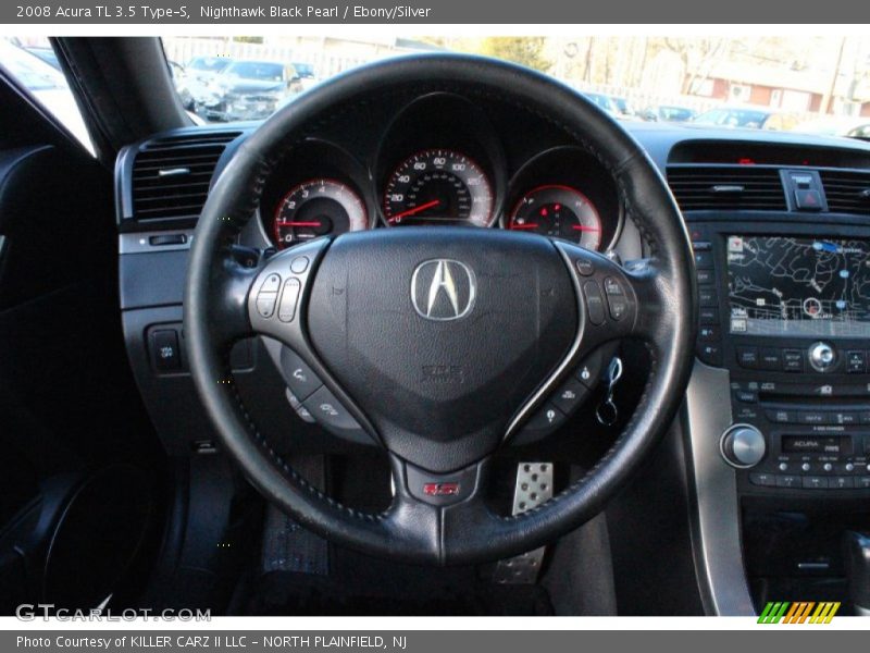 Nighthawk Black Pearl / Ebony/Silver 2008 Acura TL 3.5 Type-S