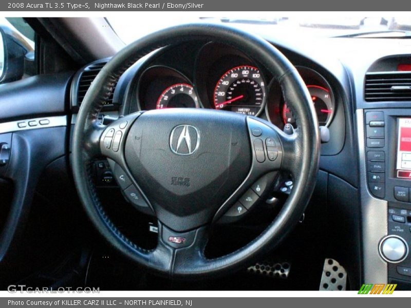 Nighthawk Black Pearl / Ebony/Silver 2008 Acura TL 3.5 Type-S