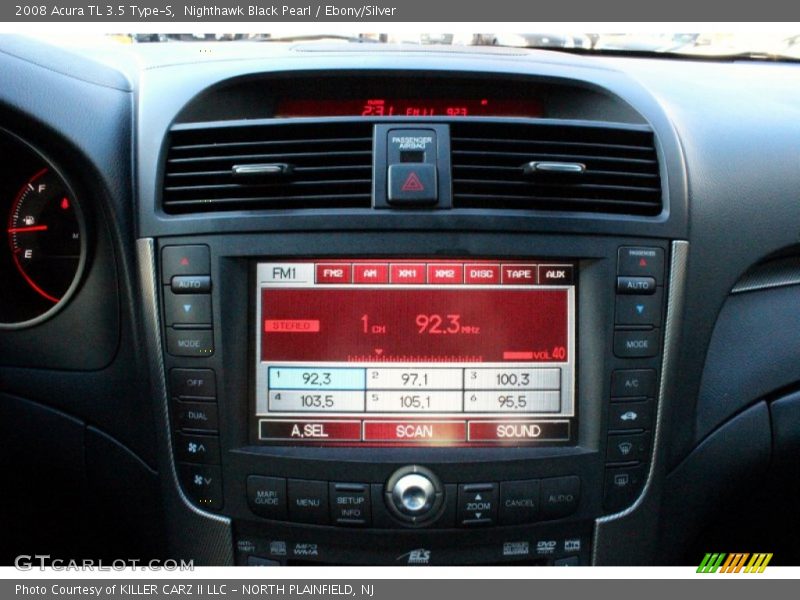Nighthawk Black Pearl / Ebony/Silver 2008 Acura TL 3.5 Type-S