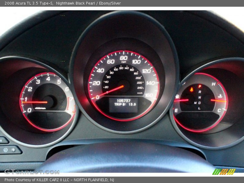 Nighthawk Black Pearl / Ebony/Silver 2008 Acura TL 3.5 Type-S