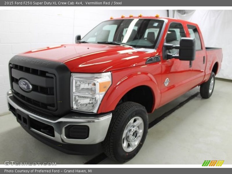 Vermillion Red / Steel 2015 Ford F250 Super Duty XL Crew Cab 4x4