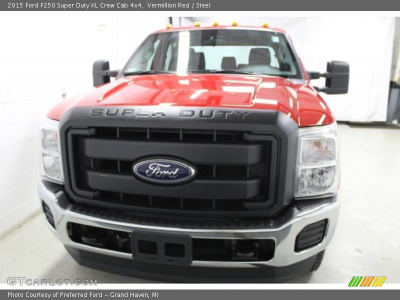 Vermillion Red / Steel 2015 Ford F250 Super Duty XL Crew Cab 4x4