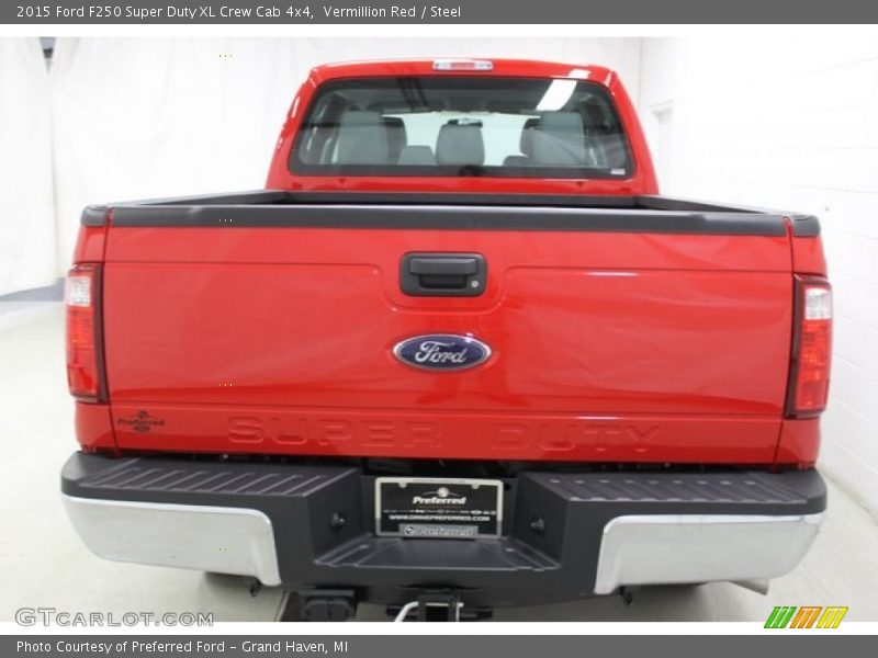 Vermillion Red / Steel 2015 Ford F250 Super Duty XL Crew Cab 4x4