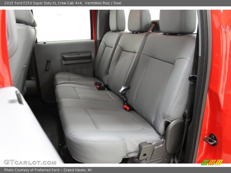 Vermillion Red / Steel 2015 Ford F250 Super Duty XL Crew Cab 4x4