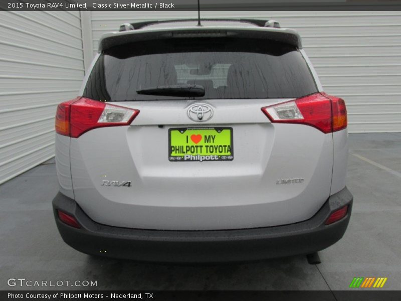 Classic Silver Metallic / Black 2015 Toyota RAV4 Limited