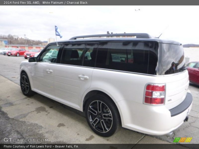 White Platinum / Charcoal Black 2014 Ford Flex SEL AWD