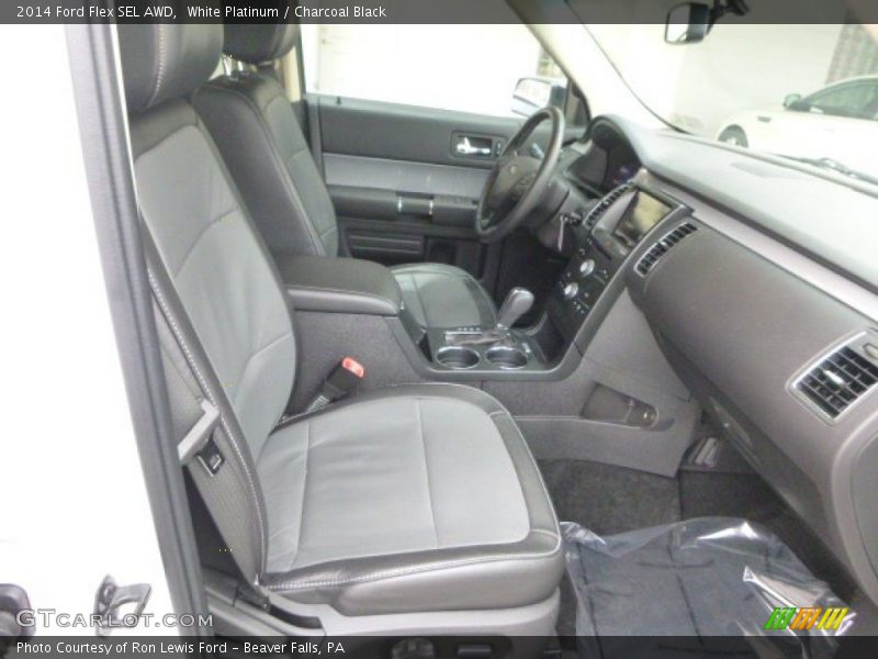 White Platinum / Charcoal Black 2014 Ford Flex SEL AWD