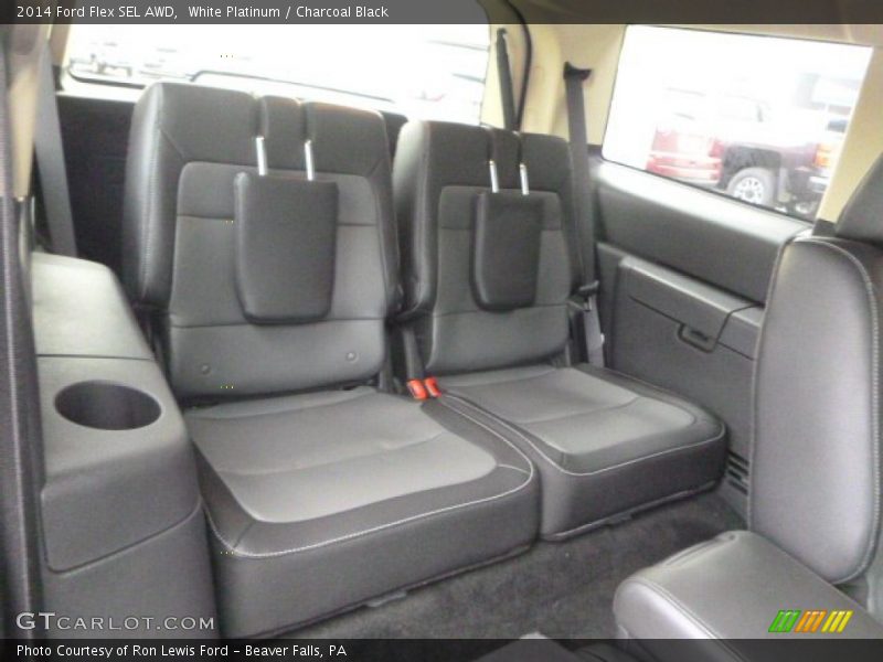 White Platinum / Charcoal Black 2014 Ford Flex SEL AWD