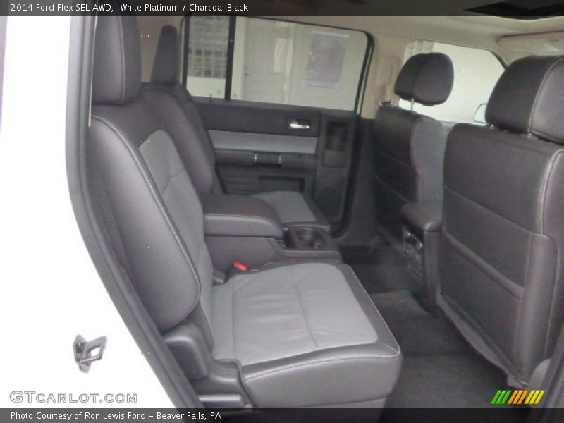 White Platinum / Charcoal Black 2014 Ford Flex SEL AWD