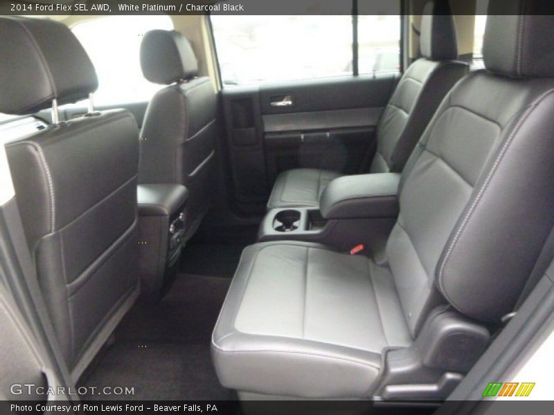 White Platinum / Charcoal Black 2014 Ford Flex SEL AWD