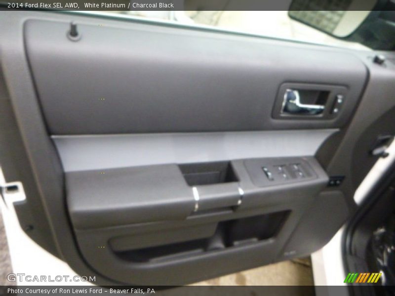 White Platinum / Charcoal Black 2014 Ford Flex SEL AWD
