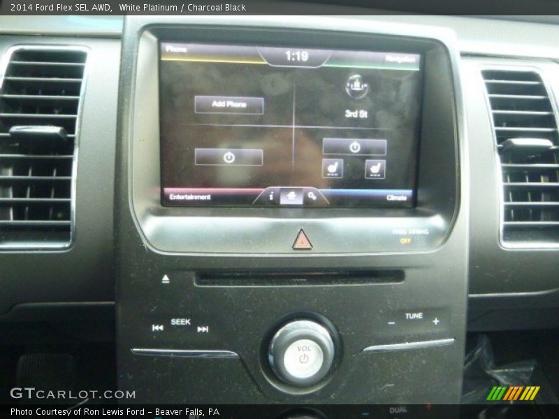 White Platinum / Charcoal Black 2014 Ford Flex SEL AWD