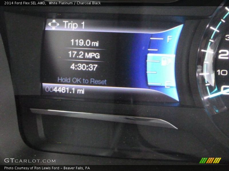 White Platinum / Charcoal Black 2014 Ford Flex SEL AWD