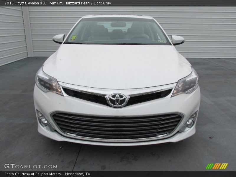 Blizzard Pearl / Light Gray 2015 Toyota Avalon XLE Premium
