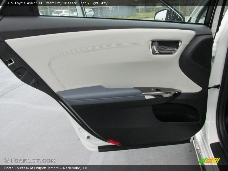 Blizzard Pearl / Light Gray 2015 Toyota Avalon XLE Premium