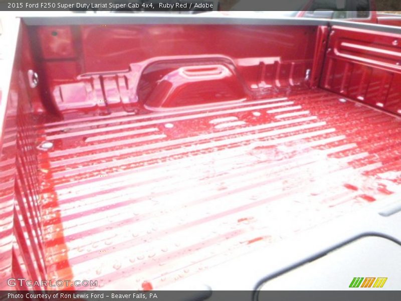 Ruby Red / Adobe 2015 Ford F250 Super Duty Lariat Super Cab 4x4