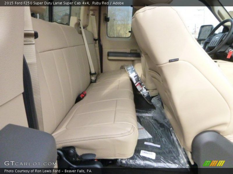 Ruby Red / Adobe 2015 Ford F250 Super Duty Lariat Super Cab 4x4
