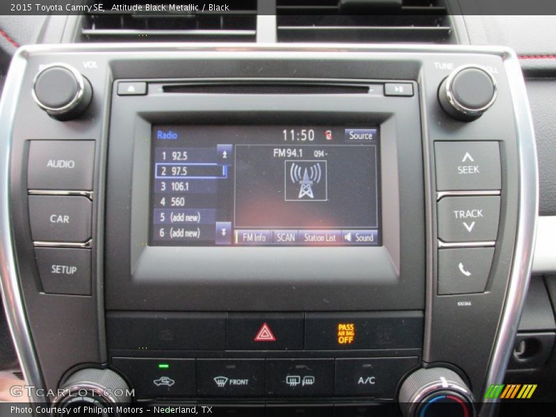 Attitude Black Metallic / Black 2015 Toyota Camry SE