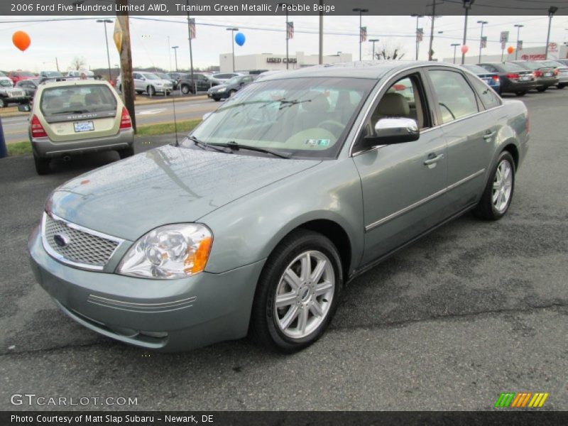 Titanium Green Metallic / Pebble Beige 2006 Ford Five Hundred Limited AWD