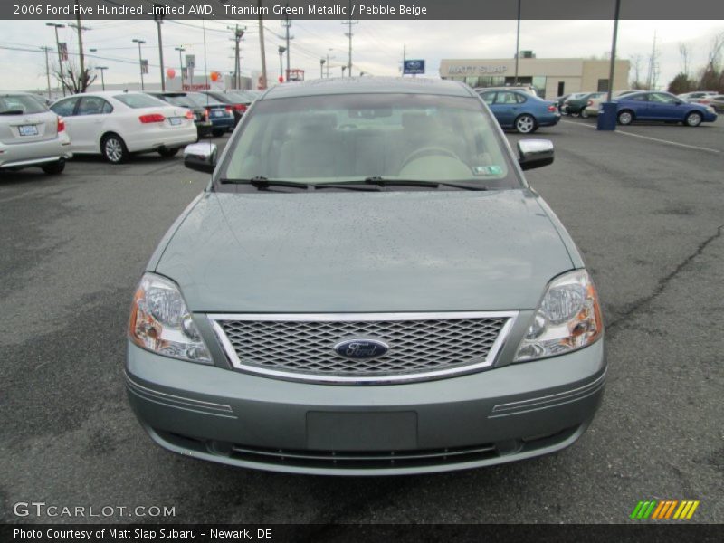 Titanium Green Metallic / Pebble Beige 2006 Ford Five Hundred Limited AWD
