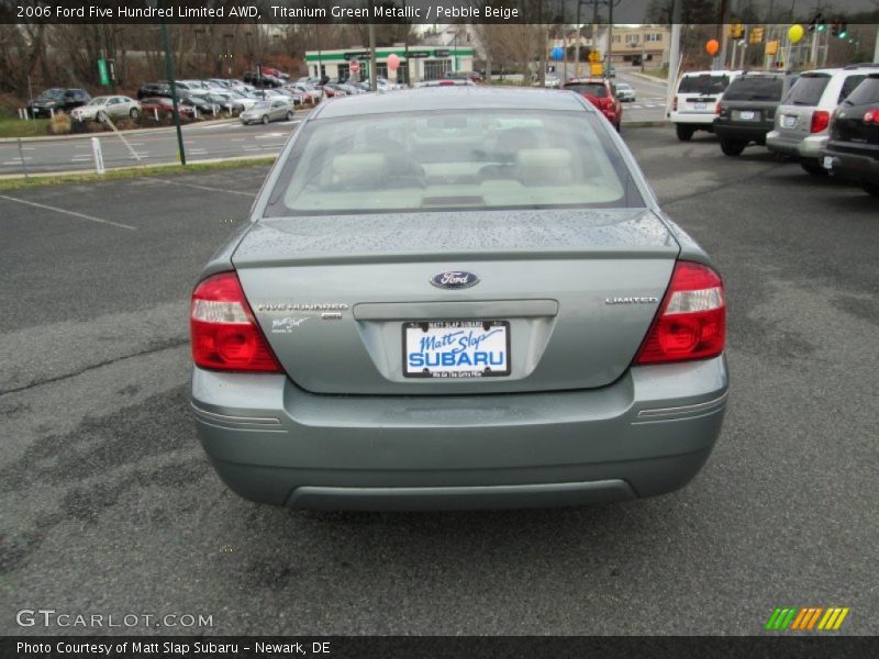 Titanium Green Metallic / Pebble Beige 2006 Ford Five Hundred Limited AWD