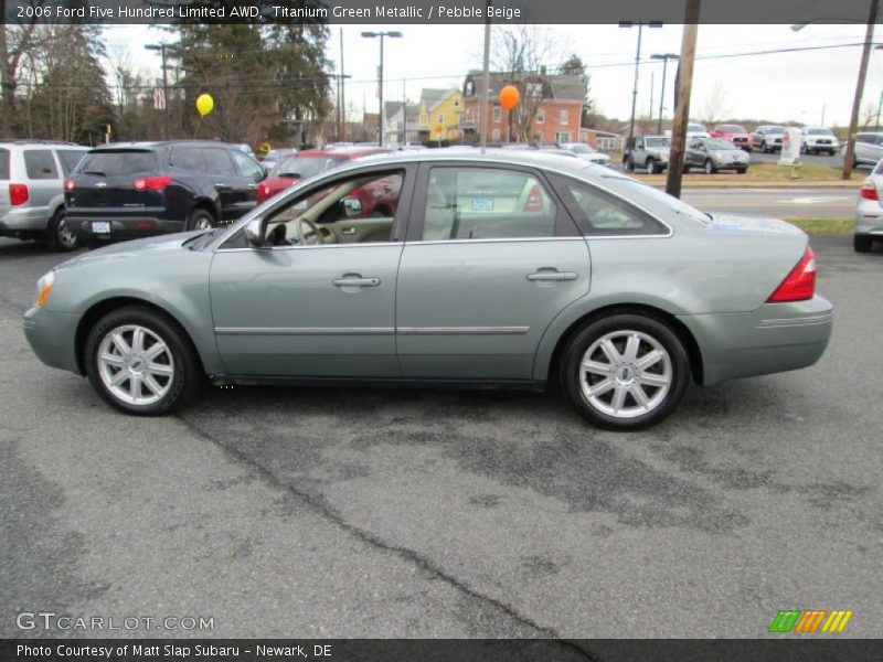 Titanium Green Metallic / Pebble Beige 2006 Ford Five Hundred Limited AWD