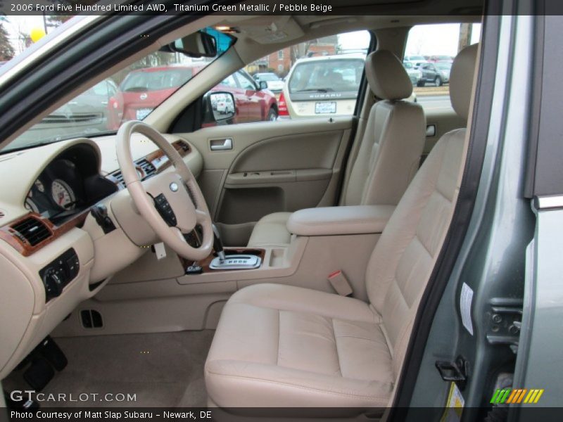 Titanium Green Metallic / Pebble Beige 2006 Ford Five Hundred Limited AWD