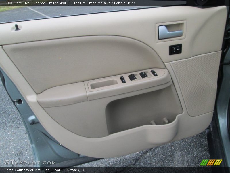 Titanium Green Metallic / Pebble Beige 2006 Ford Five Hundred Limited AWD