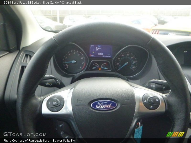Blue Candy / Charcoal Black 2014 Ford Focus SE Sedan