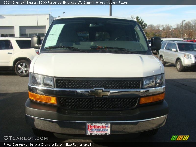 Summit White / Medium Pewter 2014 Chevrolet Express 3500 Passenger Extended LT