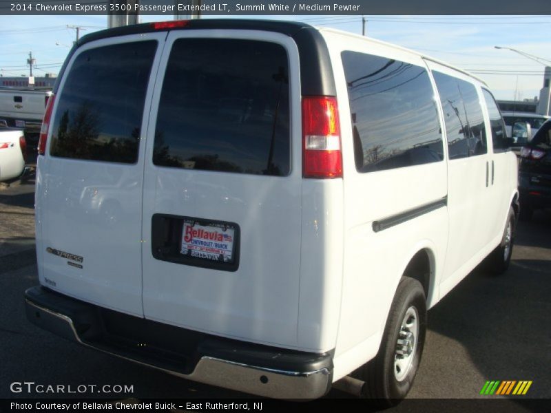 Summit White / Medium Pewter 2014 Chevrolet Express 3500 Passenger Extended LT