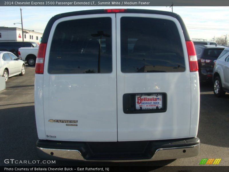 Summit White / Medium Pewter 2014 Chevrolet Express 3500 Passenger Extended LT