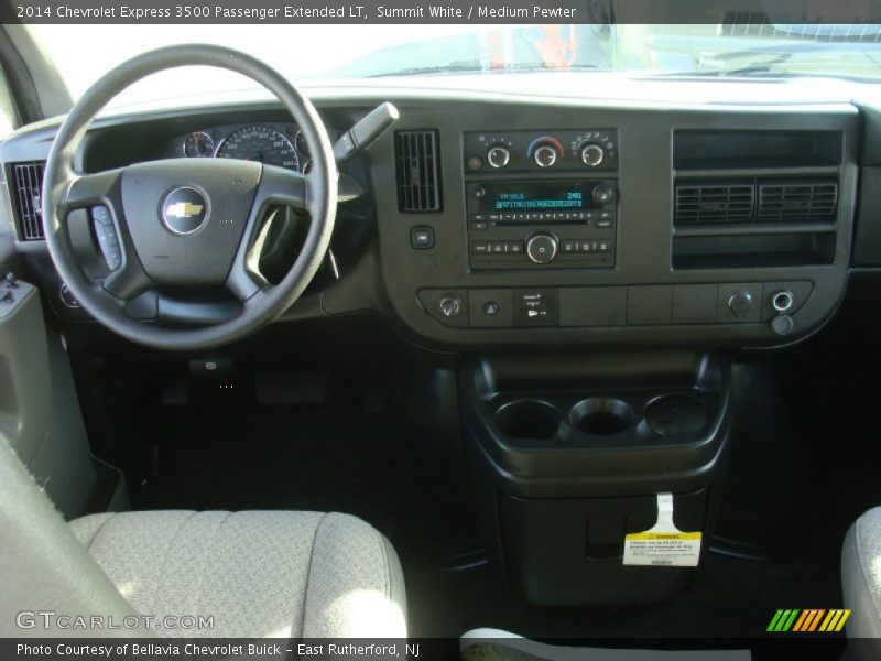 Summit White / Medium Pewter 2014 Chevrolet Express 3500 Passenger Extended LT