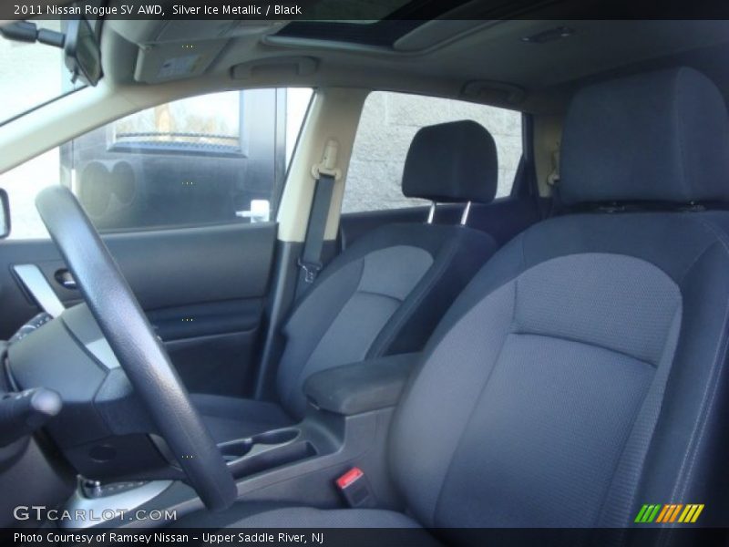 Silver Ice Metallic / Black 2011 Nissan Rogue SV AWD