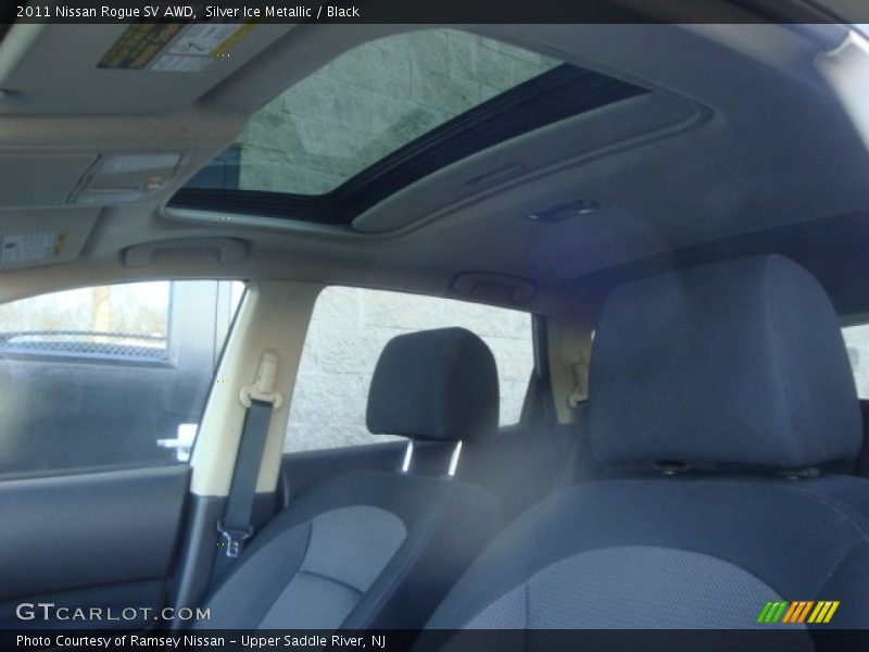 Silver Ice Metallic / Black 2011 Nissan Rogue SV AWD