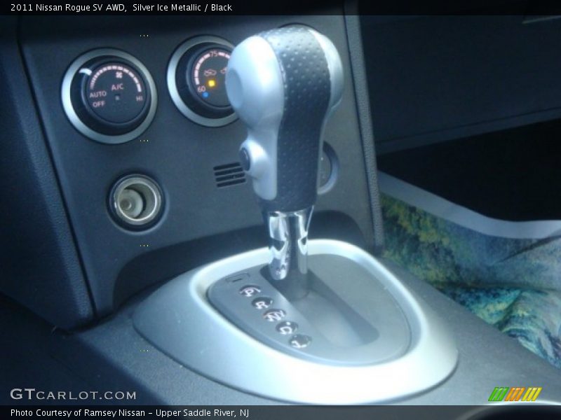 Silver Ice Metallic / Black 2011 Nissan Rogue SV AWD