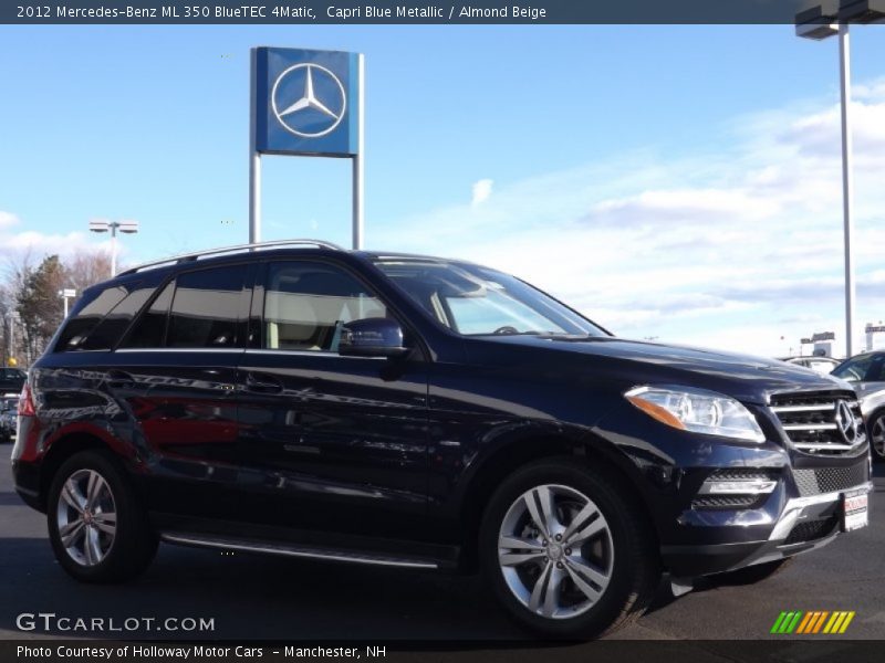 Capri Blue Metallic / Almond Beige 2012 Mercedes-Benz ML 350 BlueTEC 4Matic